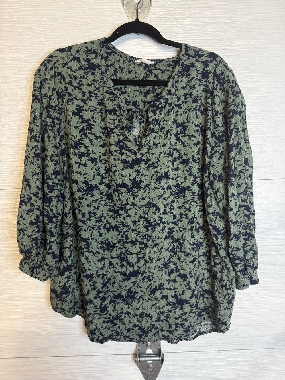 CASLON FLORAL PRINT SPLIT NECK 2X - Picture 2 of 5